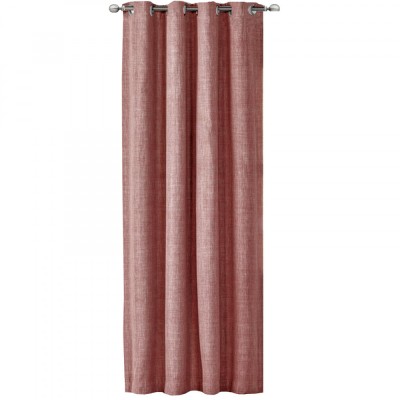 Draperie Elfie Opac cu inele Jemidi, 140 x 245 cm, Roz, Poliester, 55279.10.01 foto