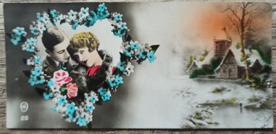 Felicitare interbelica foto