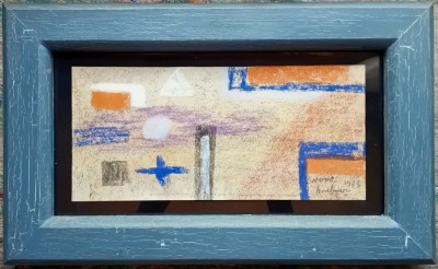 Abstract - semnat Wout Hoeboer 1975 foto