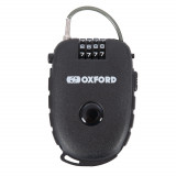 Cumpara ieftin Lacat Antifurt Cablu Moto Oxford Retra Cable 75mm, Negru