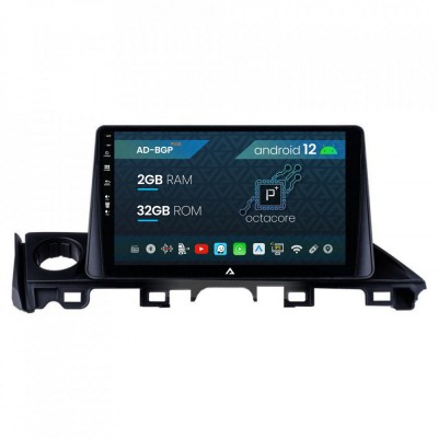 Navigatie Mazda 6 lll (2015-2018), Android 12, P-Octacore 2GB RAM + 32GB ROM, 9 Inch - AD-BGP9002+AD-BGRKIT329 foto