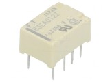 Releu electromagnetic DPDT 12VDC 2A 0,3A/125VAC THT
