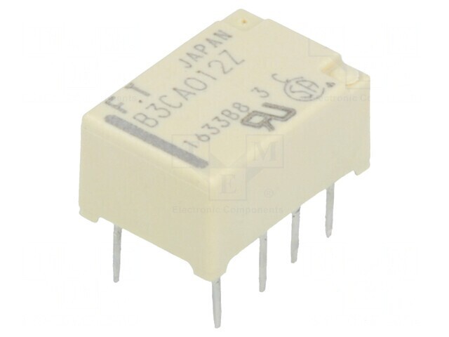 Releu electromagnetic DPDT 12VDC 2A 0,3A/125VAC THT