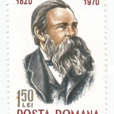 Romania, LP 734/1970, 150 de ani de la nasterea lui Friedrich Engels, MNH