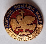 PRM - Partidul Romania Mare, insigna politica SUPERBA email la cald -Rara