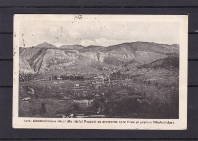 CAMPULUNG SATUL DAMBOVICIOARA VAZUT DIN VARFUL POSADEI CIRCULATA foto