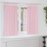 VidaXL Perdele cu perdele 2 pcs Roz bebeluș Poliester