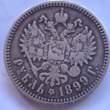 Rusia Țarista 1 rubla 1899 argint Nicolae ll