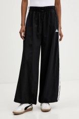 adidas pantaloni de trening Essentials femei, culoarea negru, cu imprimeu, JE1306
