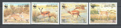 BAHRAIN 1993 WWF FAUNA PROTEJATA GAZELE foto