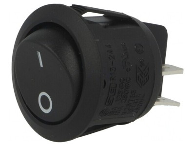Comutator Balansoar Negru ON-OFF 10A/250V foto