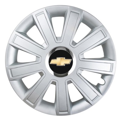 Set 4 Capace Roti, potrivite jantelor de R15, pentru Chevrolet, model flash cromat foto