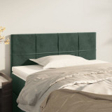 vidaXL Tăblie de pat, verde &icirc;nchis, 90x5x78/88 cm, catifea