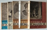 ISTORIA ROMANILOR de CONSTANTIN C. GIURESCU , 5 CARTI : VOLUMUL I , VOLUMUL II , PARTILE I - II , VOLUMUL III - PARTILE I - II , 1938 - 1946
