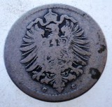 Germania 5 Pfennig 1875 C, KM#3, Cupru-Nichel, Moneda Veche