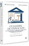 Culegere de explicatii ale raspunsurilor la subiectele de la examenele de admitere la Facultatea de Drept, Universitatea din Bucuresti. Economie. Gand