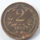 Austria 2 heller 1897