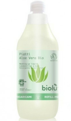 Detergent ecologic pentru spalat vase cu aloe vera, 1L - Biolu foto