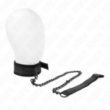 KINK - BASIC MODEL COLLAR WITH LEASH 77 CM MODEL 5 AJUSTABLE 34-54 CM X 5 CM, KINK COLLAR &amp; GAG