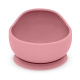 Petite&amp;Mars Take&amp;Match Silicone Bowl castron cu ventuză Dusty Rose 6 m+ 360 ml