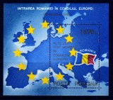 RO 1993 LP 1327 &quot;Intrarea Romaniei in CE&quot; , colita 285 , MNH