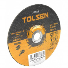 Disc taiere metal cu centru coborat Tolsen, 125 x 3 x 22 mm