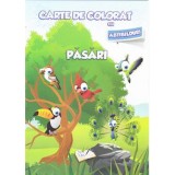 Carte de colorat cu abtibilduri - Pasari - Editura Ars Libri