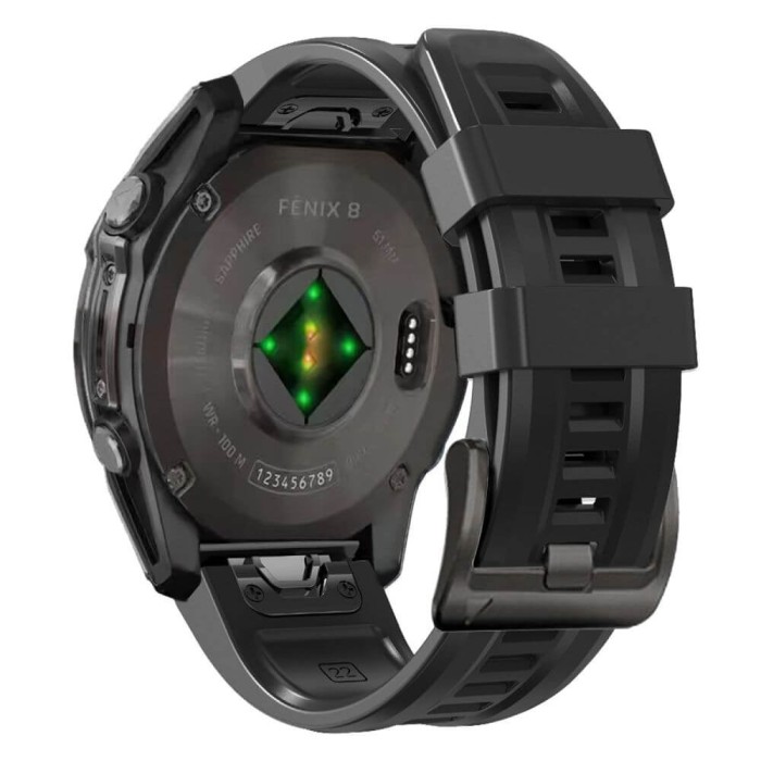 Curea Tech-Protect Silicone Garmin Fenix 5S 5S Plus 6S 6S Pro 7S 8 43mm negru