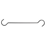 Cuier metal negru 30x6x1 cm