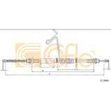 Cablu frana mana Ford Transit (Fm, Fn) Cofle 115664, parte montare : dreapta, spate