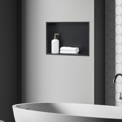 Nisa perete Kristinehamn 47x32x10cm negru [neu.haus] HausGarden Leisure foto