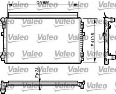 Radiator, racire motor VW PASSAT Variant (3G5) (2014 - 2016) VALEO 735558 foto