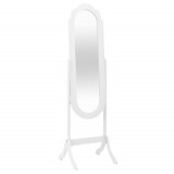 Oglinda independenta, alb, 45,5x47,5x160 cm, lemn compozit GartenMobel Dekor, vidaXL