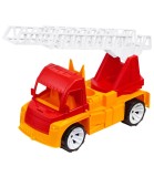 Camion Pompieri cu Scară Extensibilă 74cm, Jucărie Copii 44cm, Plastic Non-Toxic, Peste 3 Ani, Ucraina