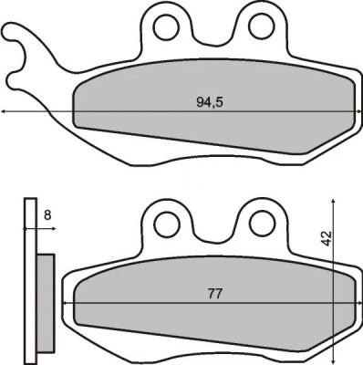 Placute frana fata scuter Piaggio Hexagon 125cc foto