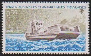 Teritoriul Antarctic Francez (posta) - 1982 - Vapor - Chaland foto