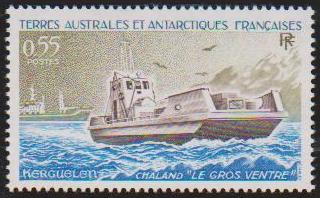 Teritoriul Antarctic Francez (posta) - 1982 - Vapor - Chaland