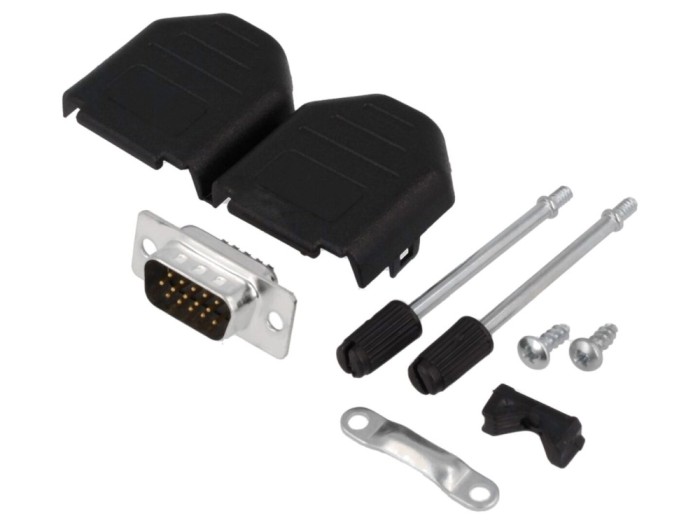 Conector D-Sub HD 15 pini, pentru cablu
