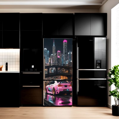 Folie imprimata color pentru decor Frigider, dimensiune 200 x 90cm, model: AVX-FR05 foto