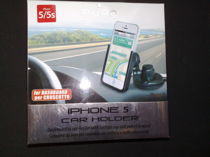 Suport telefon Iphone 5 / 5S pentru masina - sigilat