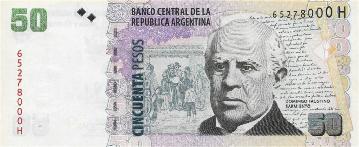ARGENTINA █ bancnota █ 50 Pesos █ 2003- █ P-356 █ UNC █ necirculata