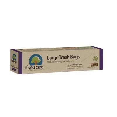 Saci Menajeri Mari din Plastic Reciclat 113.6 litri 10 bucati If You Care foto