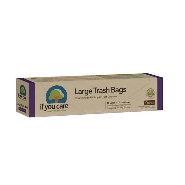Saci Menajeri Mari din Plastic Reciclat 113.6 litri 10 bucati If You Care