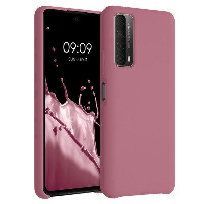 Husa pentru Huawei P Smart (2021), Silicon, Roz, 53632.167 foto