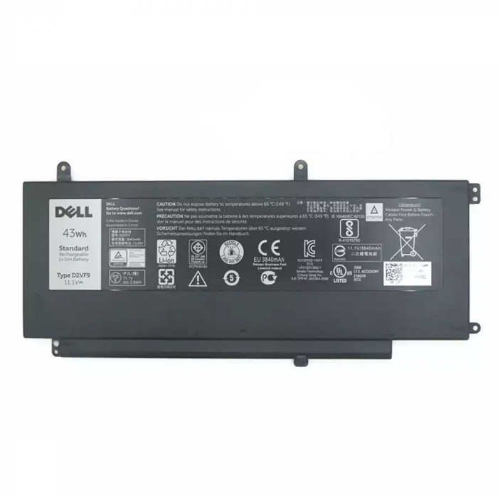 Baterie Laptop, Dell, Vostro 5459, P68G, P68G001, D2VF9, 11.4V, 3840mAh, 43Wh