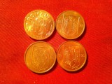 4 Monede 1 leu 1992 , 1993 , 1994 si 1995 , luciu de batere