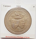 1910 Insula Man 1 crown 1984 Elizabeth II (College of Arms) km 122, Europa