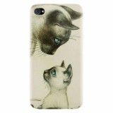 Husa silicon pentru Apple Iphone 4 / 4S, Little Cat