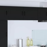 vidaXL Dulap de bucătărie 2 pcs Negru 50 x 31 x 40 cm Lemn compozit 884537