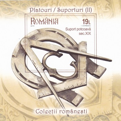 ROMANIA 2019 - PLATOURI/SUPORTURI(II) - COLITA, MNH - LP 2233a foto